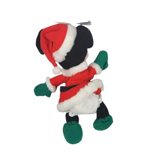 The Disney Store Minnie Mouse as Mrs. Claus Bean Bag Plush 7" NWT - Picture 3 of 7